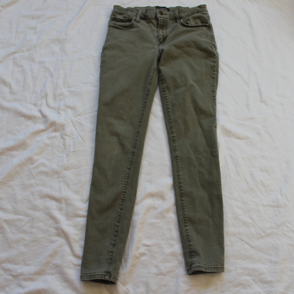 Express Women 4 Olive Jean Leggings